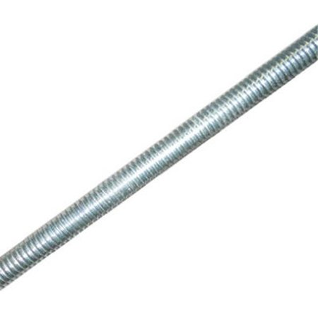 STEELWORKS Threaded Rod, 3/8"-16, 6 ft, Steel 163105